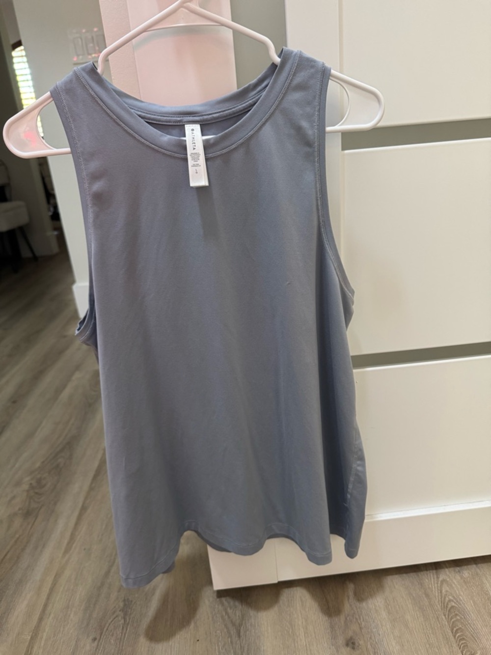 Athleta Workout Tank – Dusty Blue Performance Top – Size (L)